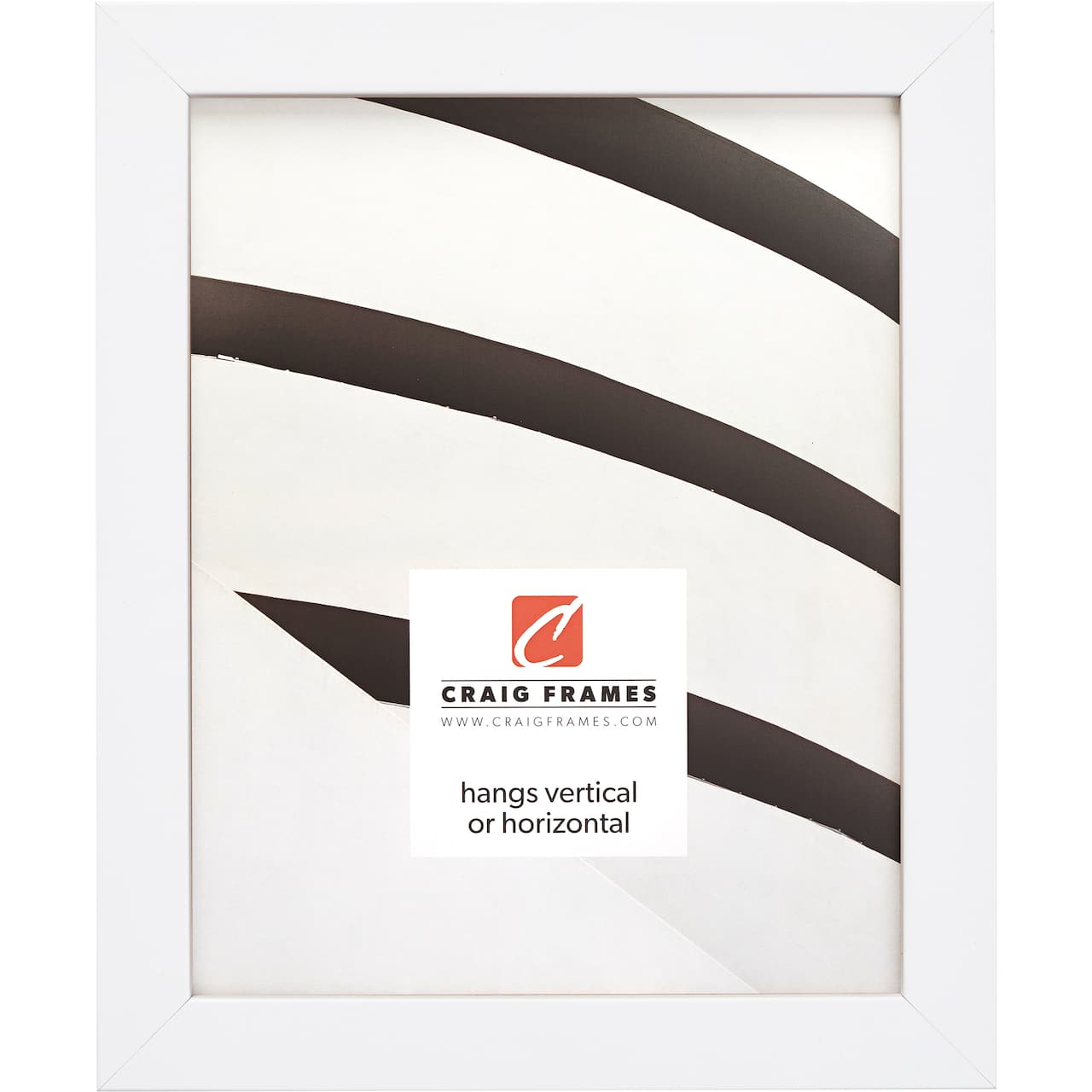 Craig Frames Essentials Satin White Picture Frame